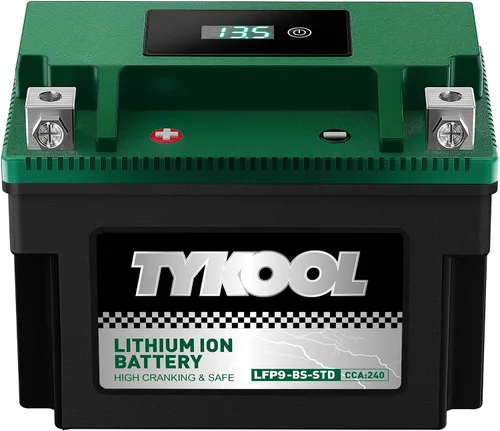 Vista 20 de TYKOOL LFP4L-BS-STD - Batería de litio de 12 V, sustituye a YTX4L-BS, 140CCA 3Ah, se adapta a ATV motocicleta, scooter, cortacésped, compatible