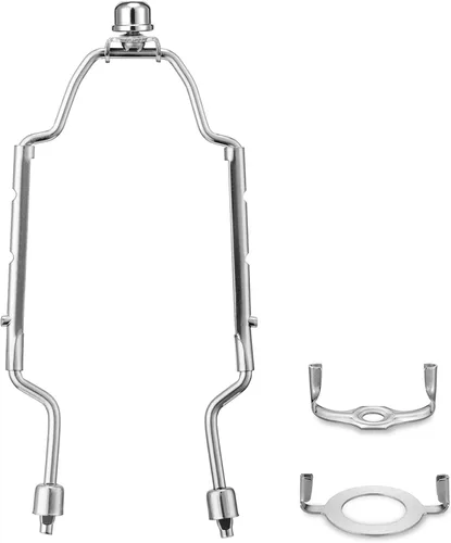 Vista 8 de Kit de soporte de arpa ajustable de 8, 9 y 10 pulgadas, para lámparas de mesa y de pie, soporte de pantalla de lámpara resistente con silla estándar