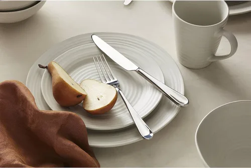 Vista 5 de Oneida 895944 Ridge White - Juego de 4 tazas de café, servicio para 4,12 onzas líquidas, color blanco