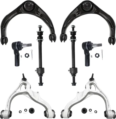 Vista 64 de Detroit Axle - Kit de brazos de control de extremo de 8 piezas para Toyota 2001-2003 Highlander 2002-2003 Camry Lexus ES300, 2 conjuntos de brazos