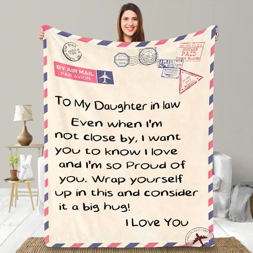 Vista 13 de UFOORO Manta para hija, manta de forro polar suave con diseño de oso abrazo de oso, regalo sincero de padre a hija, el mejor regalo para hijas