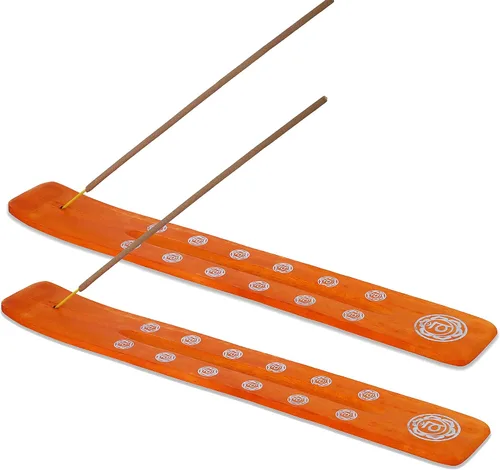 Vista 23 de Bless-International Quemador Tradicional Hecho a Mano de Madera Portaincienso Soporte Recogecenizas para Aromaterapia-Meditación-Yoga