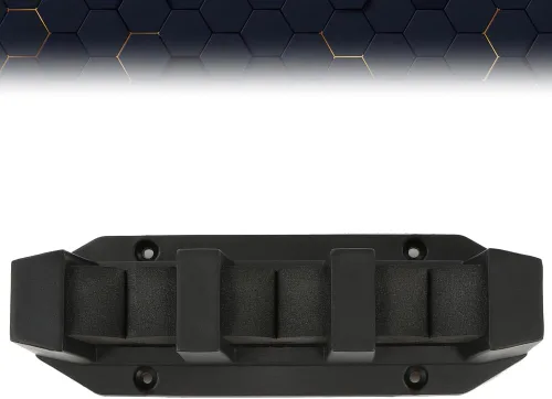 Vista 7 de PIT66 Soporte de caña de pescar montado soporte de caña horizontal 3 Barco de pesca Gear Pole Storage Holder Mount Plastic
