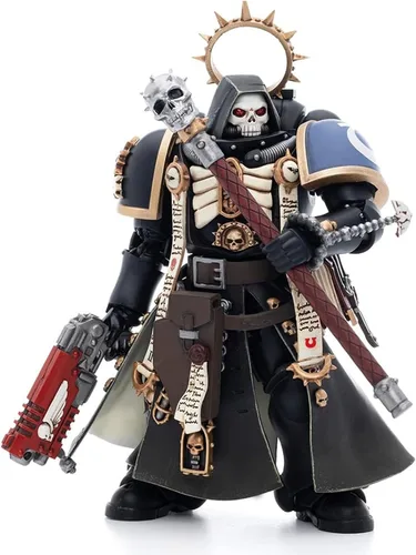 Vista 5 de JoyToy Warhammer 40,000 1/18 Figura de acción Ultramarines Primaris Lieutenant Amulius Collection Modelo, 4.2 pulgadas