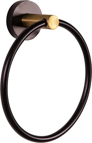 Vista 16 de Design House 582734-BGD Kelton - Gancho para bata, color negro mate, dorado satinado