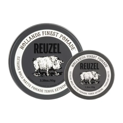 Vista 6 de REUZEL Extreme Hold - Pomada mate tamaño de viaje, 1.3 oz, 1.23 oz