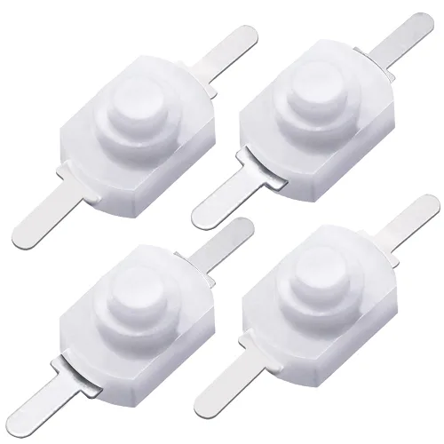 Vista 7 de mxuteuk 50 unids interruptor de botón micro autobloqueo DC 30V 1A para SMD tipo linterna lámpara luz salida de pared pestillo mini interruptor