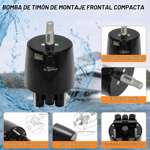 Vista 4 de Kit de dirección hidráulica fueraborda 150HP con bloqueo