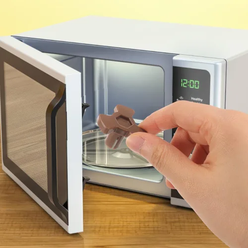Vista 6 de Unomor Repuesto de acoplador de plato giratorio para horno de microondas, 4 piezas, eje de soporte de guía de rodillo de plástico para reparación