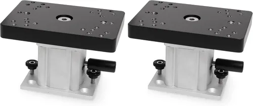 Vista 4 de Cannon - Soporte de pedestal con base giratoria de aluminio para descensores y arrastre de barcos