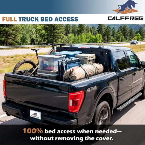 Vista 8 de Low Profile Flip-Up Tonneau Cover Fits 2004-2014 Ford F-150 2004-2014 F-150