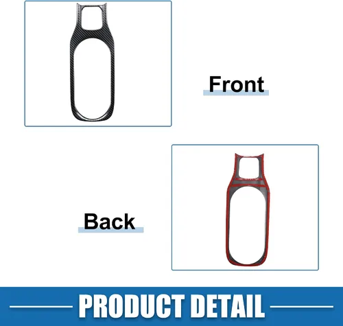 Vista 5 de Cubierta para panel de palanca de cambios de automóvil, cubierta de marco de consola para Toyota Corolla 2019-2021 de acero inoxidable