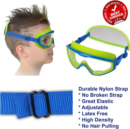 Vista 6 de Kids Swim Goggles Age 3-8, Toddler Goggles No Hair Pull,Child Swimming Mask Fabric Strap