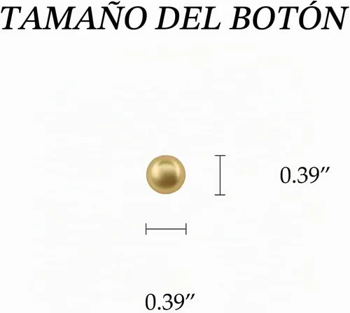 Vista 2 de Jerler 10 piezas de oro Matal Botones Adornos Coser en Ropa Botones (dorado)