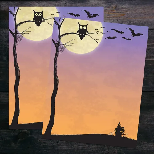 Vista 3 de Great Papers! Papelería membrete, Halloween Who, 8.5 x 11 pulgadas, 80 unidades (2014051)