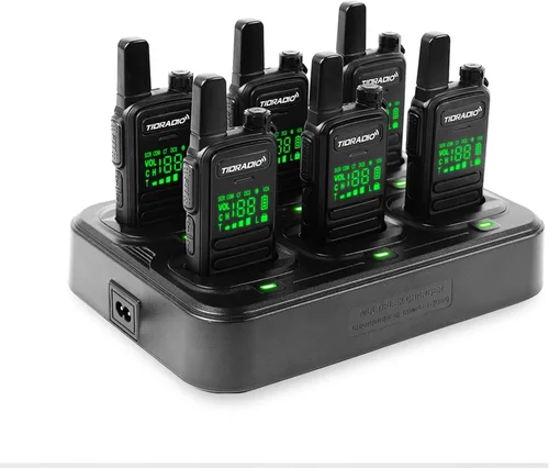 Vista 11 de TIDRADIO Walkie Talkies M11 Plus FRS de largo alcance, programación Bluetooth y cancelación de ruido AI, NOAA, VOX, radios bidireccionales de mano