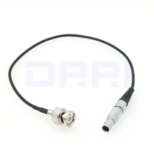 Vista 2 de BNC a 9-Pin EXT Conector Cable de entrada de código de tiempo para RED Komodo 6K (cable fino de 9 pines)