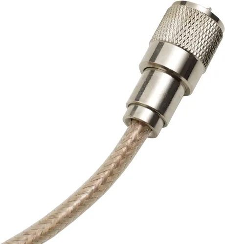 Vista 2 de RoadPro RP-8X12CL Clear 12' Antena CB con cable coaxial Mini-8