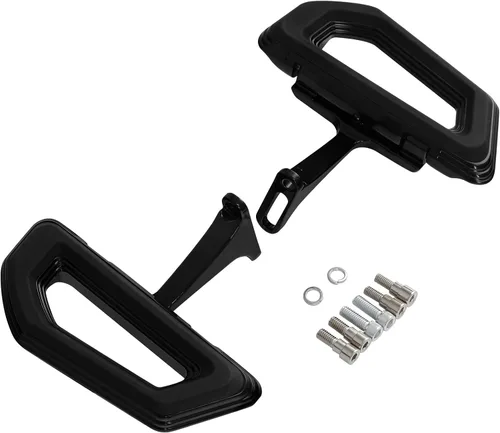 Vista 17 de TCT-MOTORPARTS Alforjas delanteras para el conductor y pedales de piso para Harley Touring Road King Road Glide Street Glide Electra Glide 1986-2025