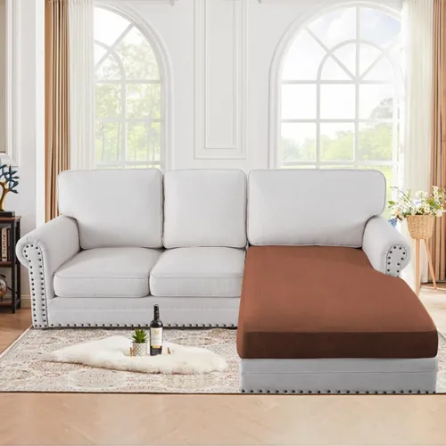 Vista 17 de H.VERSAILTEX Funda de asiento de gamuza elástica para sala de estar, fundas de sofá aptas para mascotas, fundas de sofá gruesas y suaves, lavables