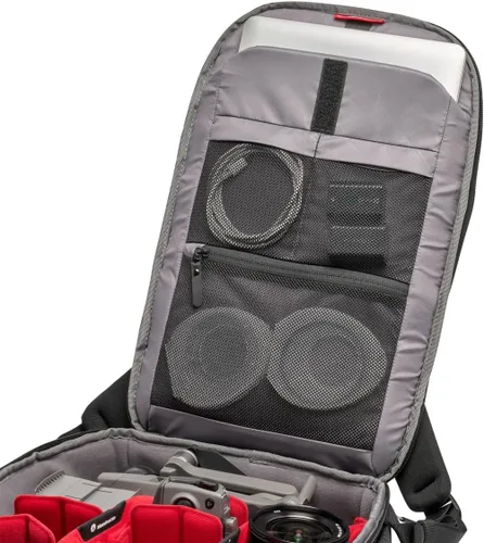 Vista 9 de Manfrotto PRO Light Backloader S, mochila profesional para cámara, acceso superior y trasero, accesorio de doble trípode, mochila acolchada
