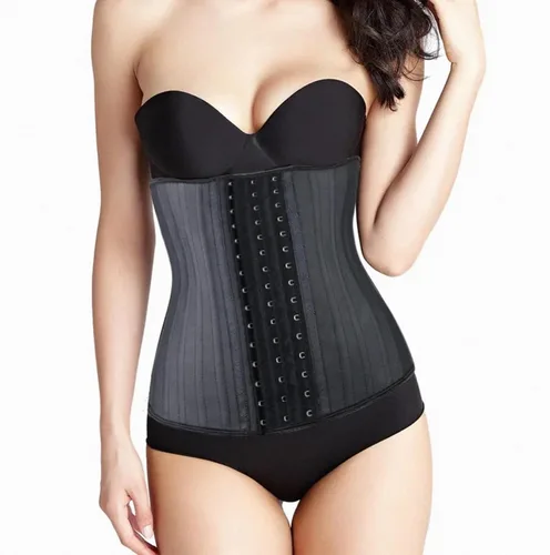 Vista 2 de DEVOGUE Entrenadores de cintura para mujer, corsé de látex para grasa del vientre, moldeador corporal