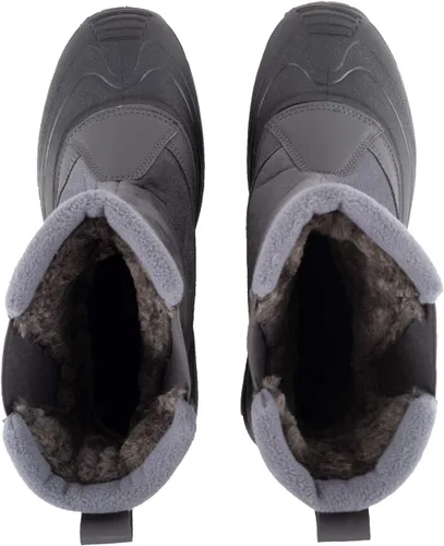 Vista 8 de Polar Suela impermeable para hombre, con forro de piel sintética totalmente forrada, botas de nieve duraderas para invierno