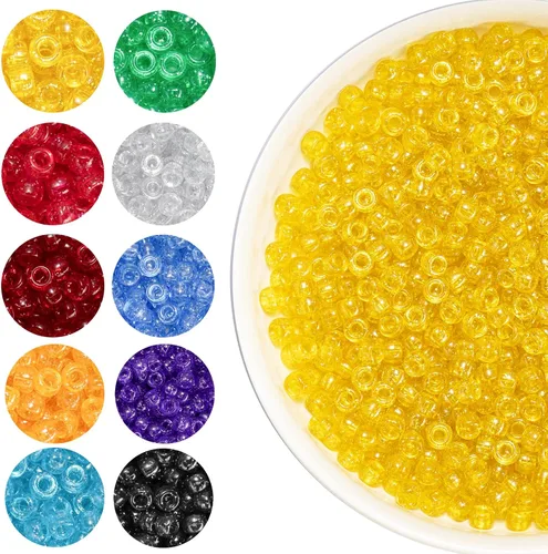 Vista 14 de 1200 cuentas de poni de Halloween a granel, 45 cuentas de murciélago negro, morado, naranja, verde, cuentas Kandi de plástico de 0.236 x 0.354 8