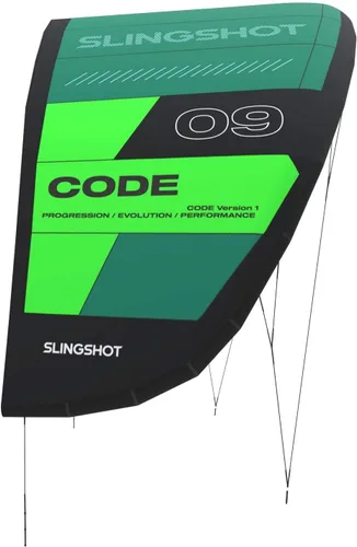 Vista 4 de Slingshot Sports Código V1 Kiteboard Cometa Verde