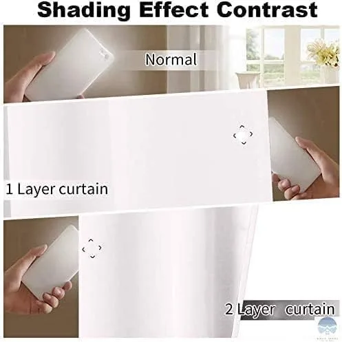 Vista 6 de Magic Drapes Cortinas plisadas de 84 pulgadas de largo, juego de 2 paneles de cortinas plisadas opacas para oscurecer la habitación, cortinas opacas