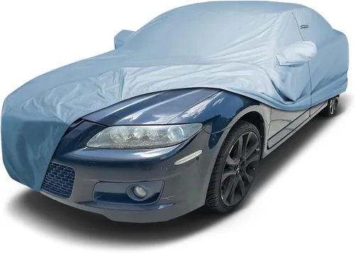 Vista 48 de iCarCover Funda de automóvil personalizada para Mazda 1200 (1970), impermeable, para todo tipo de clima, lluvia, nieve, UV, protector solar