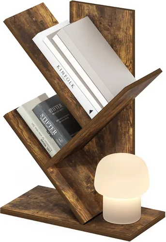 Vista 50 de Furinno PASIR - Estantería de libros de 2 niveles, estantería moderna de 9 x 12 x 21, estanterías abiertas para sala de estar, dormitorio, oficina