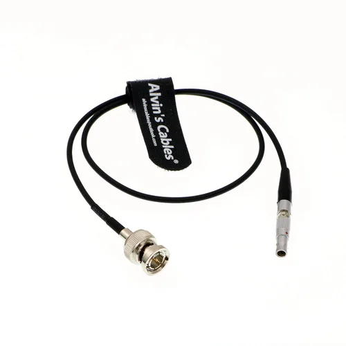 Vista 5 de Alvin's Cables Cable adaptador de código de tiempo para cable rojo Epic Scarlet BNC macho a 00B 4 pines macho Nor1438