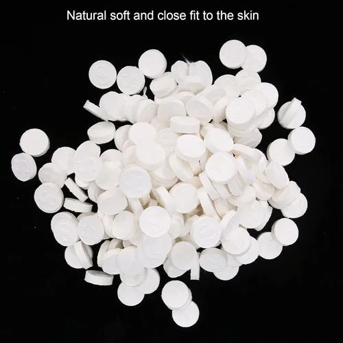 Vista 7 de Sonew 500pcs máscara comprimida desechable, algodón puro cuidado de la piel casero DIY máscara