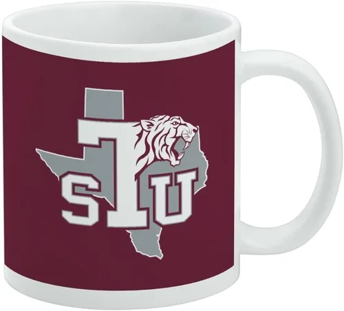 Vista 89 de Taza de cerámica con el logotipo principal de la Universidad Rider, taza de regalo novedosa para café, té y bebidas calientes, 11oz, blanca