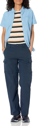 Vista 4 de Tienda Essentials Pantalones de senderismo al aire libre con cremallera tejida elástica para mujer