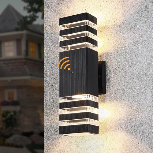 Vista 14 de Iluminación al Aire Libre de Anochecer al Amanecer, Lámpara de Pared para Porche, Lámparas de Pared al Aire Libre para Patio, Impermeable, Lámpara