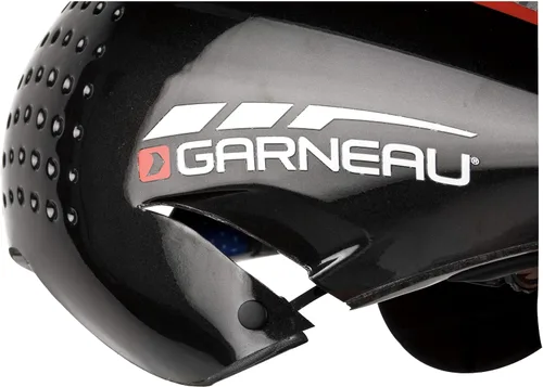 Vista 4 de Garneau Adult P-09 Cycling Helmet, Black/Red, Small