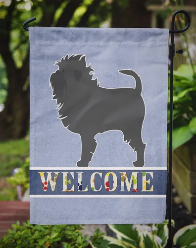 Vista 3 de Caroline's Treasures BB5552GF Affenpinscher Bandera de bienvenida para jardín, bandera decorativa para patio exterior, patio, parterres
