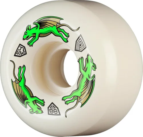 Vista 10 de Ruedas de patineta Powell Peralta Dragon Formula 88A, A2, 54mm x 39mm