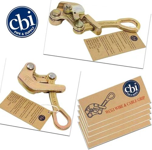 Vista 9 de CBI Pipe & Supply Herramienta de extracción de cables, extractor de mandíbula de cuerda de acero para cuerda de alambre, acero forjado con capacidad