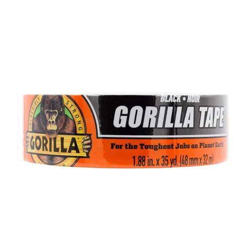 Vista 12 de Gorilla Cinta adhesiva negra, 1.88" x 35 yardas, negro, (paquete a granel de 18)