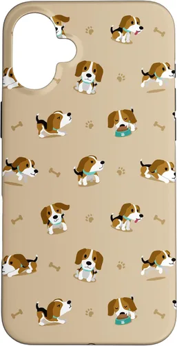 Vista 23 de Funda gráfica para iPhone 16 Dog Beagle Lover Cute Pet Women Girl Beagle