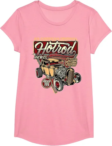 Vista 14 de Camiseta vintage Hot Rod Speed and Power para hombre Asphalt Grey