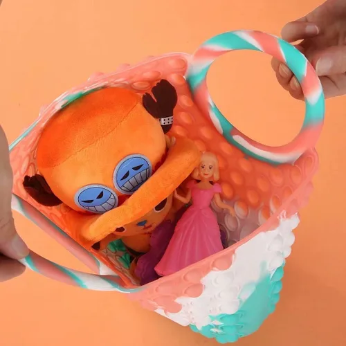 Vista 4 de Pop It - Bolsa de descompresión interesante, moda y exquisita para mujer.