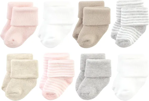 Vista 113 de Hudson Baby - Calcetines de algodón para bebés recién nacidos y Terry para niñas bebés