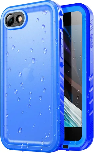 Vista 30 de SPORTLINK Funda impermeable para iPhone SE 3rd 2022/iPhone SE 2nd 2020/iPhone 7/8 - Carcasa completa a prueba de golpes y polvo con protector