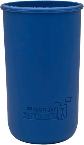 Vista 3 de Mason Jar Lifestyle - Fundas de silicona de 24 onzas para proteger frascos de bola (4, Americana Multicolor)
