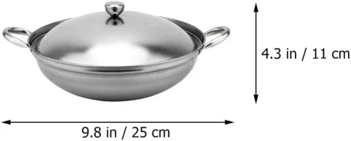 Vista 3 de 1 juego de cubierta estufa de alcohol olla de mariscos olla de acero inoxidable para saltear olla coreana olla de paella olla para freír sartenes