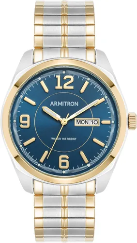 Vista 9 de Armitron Reloj de pulsera para hombre con función de día-fecha, correa de expansión, 20-4591